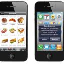 App, mobiel, broodjes, smartphone