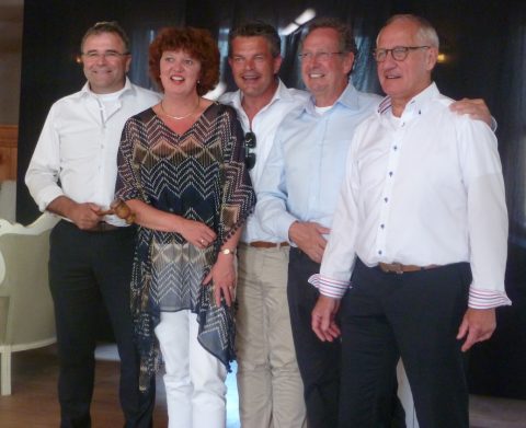 Beta voorzitters Wim van Gorsel, Petra van Stijn, Ewout Klok, Piet van Herpen, Henk Maas